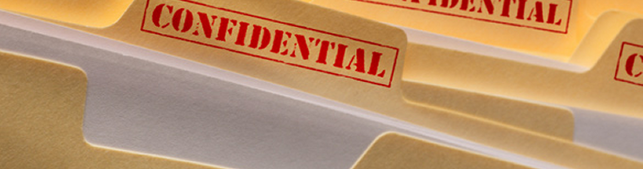FERPA Photo of Confidential Folders