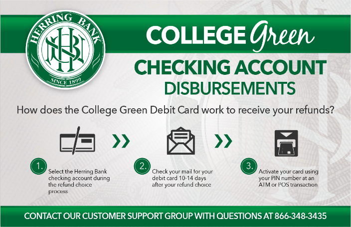 Herring Bank College Green Checking Account