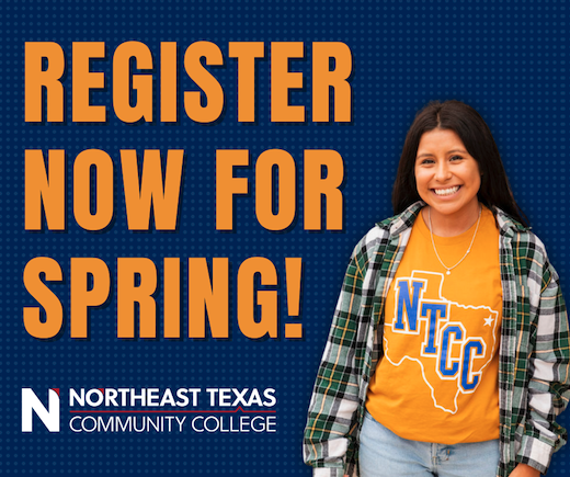 register now for spring graphic