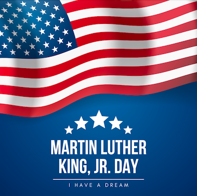 Martin luther king, jr. day graphic