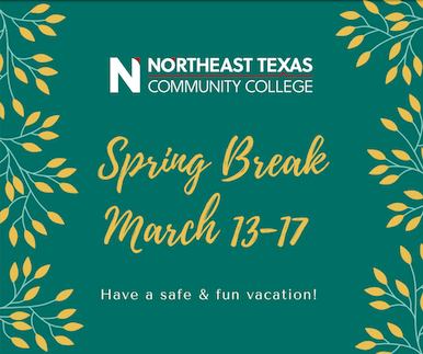 spring break graphic with logo