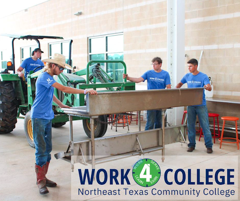 Work4College image with students and tractor