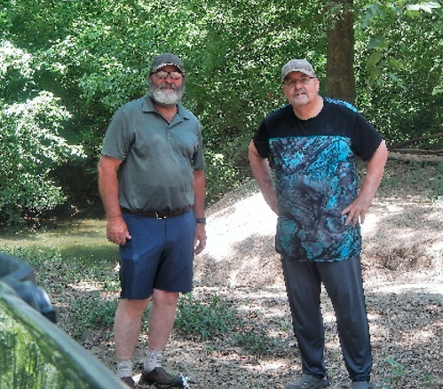 researchers at river