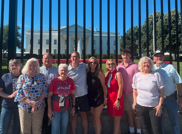 group in front of white house