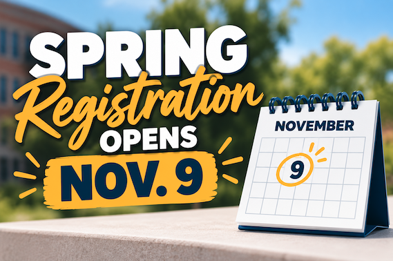 Spring registration opens Nov. 9