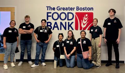 group at food bank