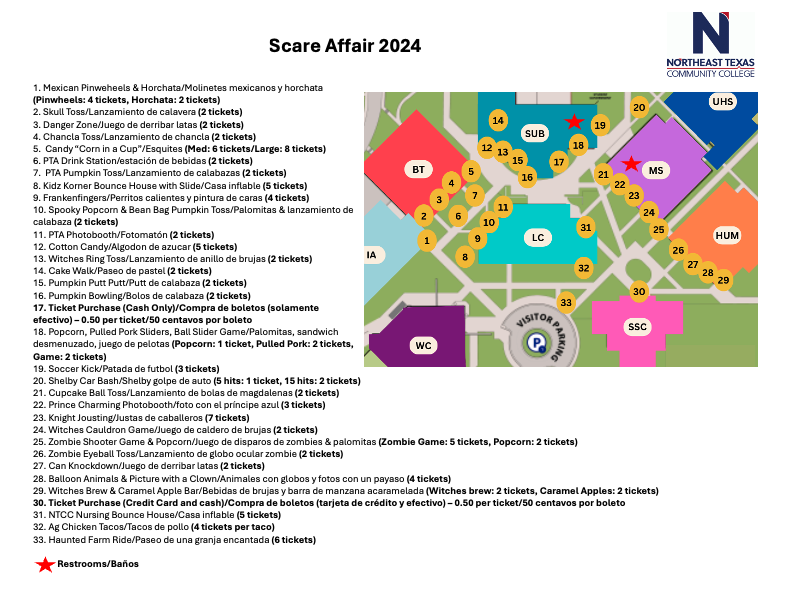 scare affair 2024 map