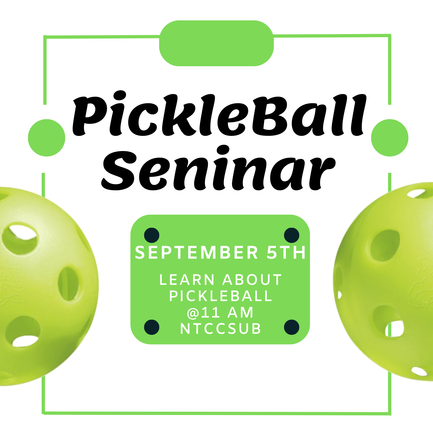 Pickleball Seminar 2
