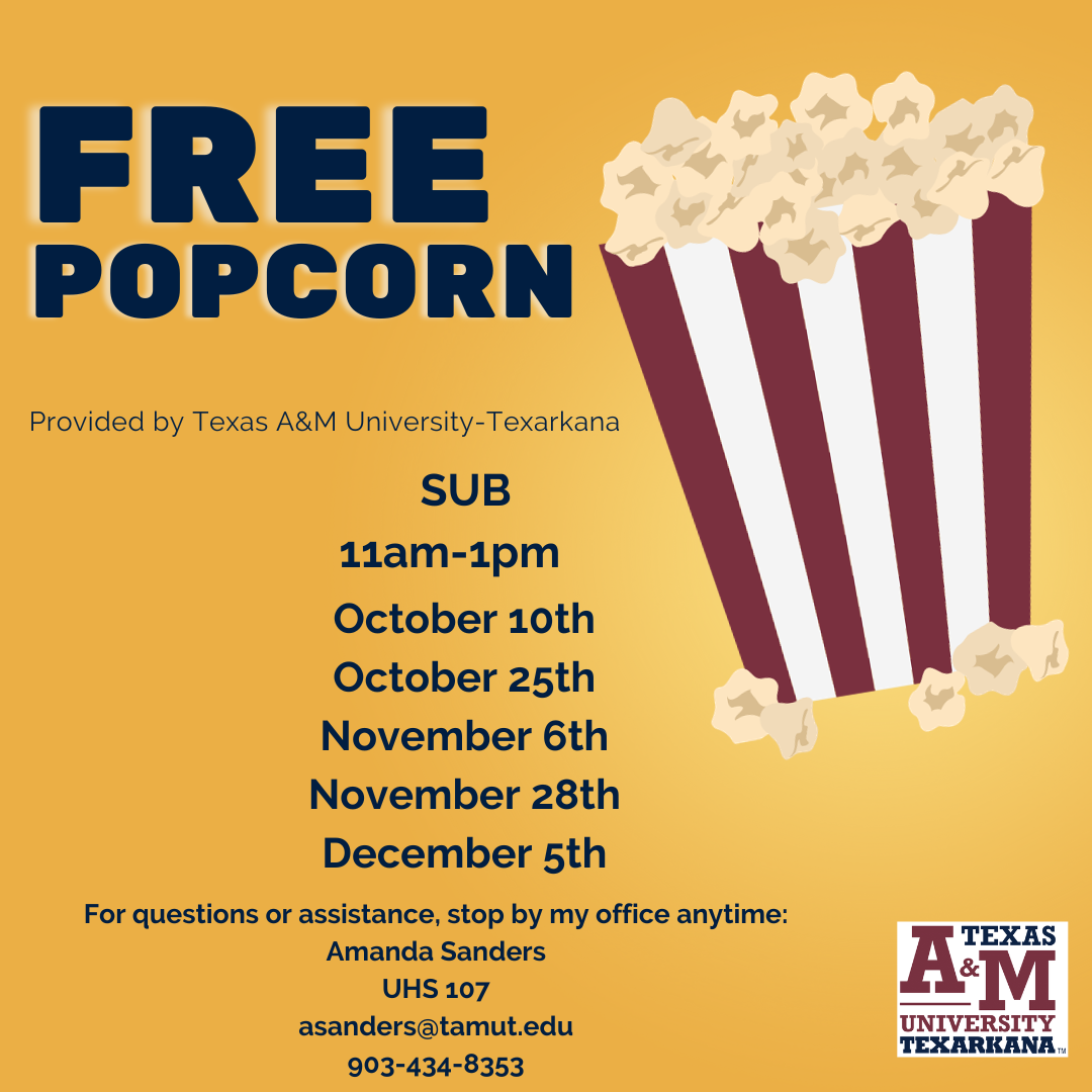 Free popcorn