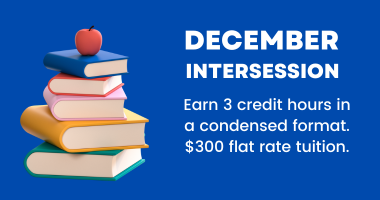 Earn 3 credit hours in a condensed format. $300 flat rate tuition.