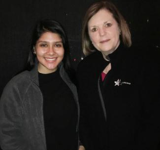 Dorali Hernandez with Dr. Karen Timmons, NTCC Nursing Director