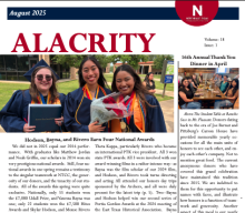 honors newsletter screenshot