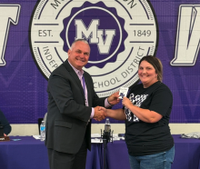 trantham receiving award