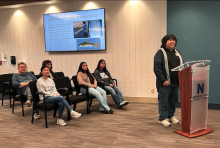 biology researches at meeting