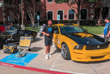 Pablo in front of yellow Terlingua Shelby