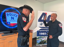 Garrett sworn in by Radke