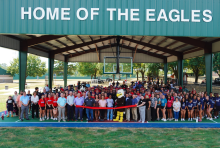 ribbon cutting group