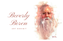 Beverly Boren art (summer Santa)