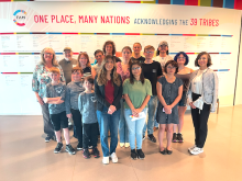 group at museum