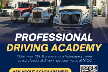 truck driving academy graphic