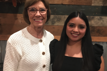 Garcia with Mary Hearron
