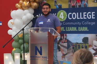 Juan speaking