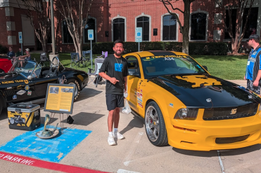 Pablo in front of yellow Terlingua Shelby