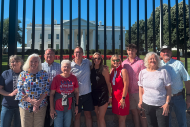 group in front of white house