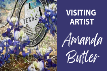 Amanda Butler photo collage with texas elements