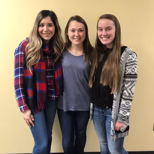 Viviana Ugalde, Karissa Bolyog and Ashley Burdine