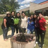 Dual credit students with planter