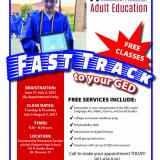 fast track ged flyer