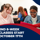 2nd 8 week graphic with two smiling female students