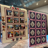 quilts on display