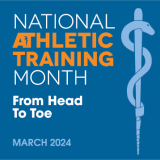 athletic training month graphic