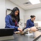 student with BP