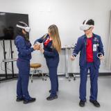 students in VR