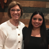 Garcia with Mary Hearron