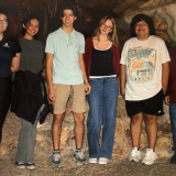group in cave