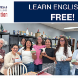 graphic with smiling people