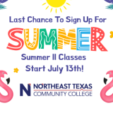 summer classes graphic